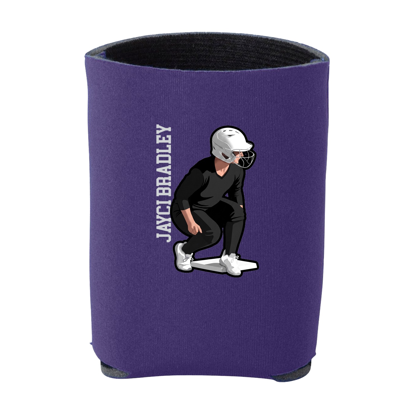 Can Holder — Name Vertical in Purple