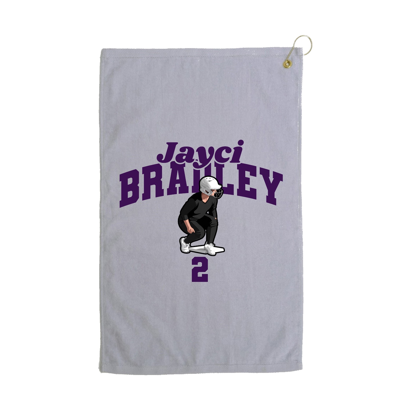 Golf Towel — Signature Arch in Grey