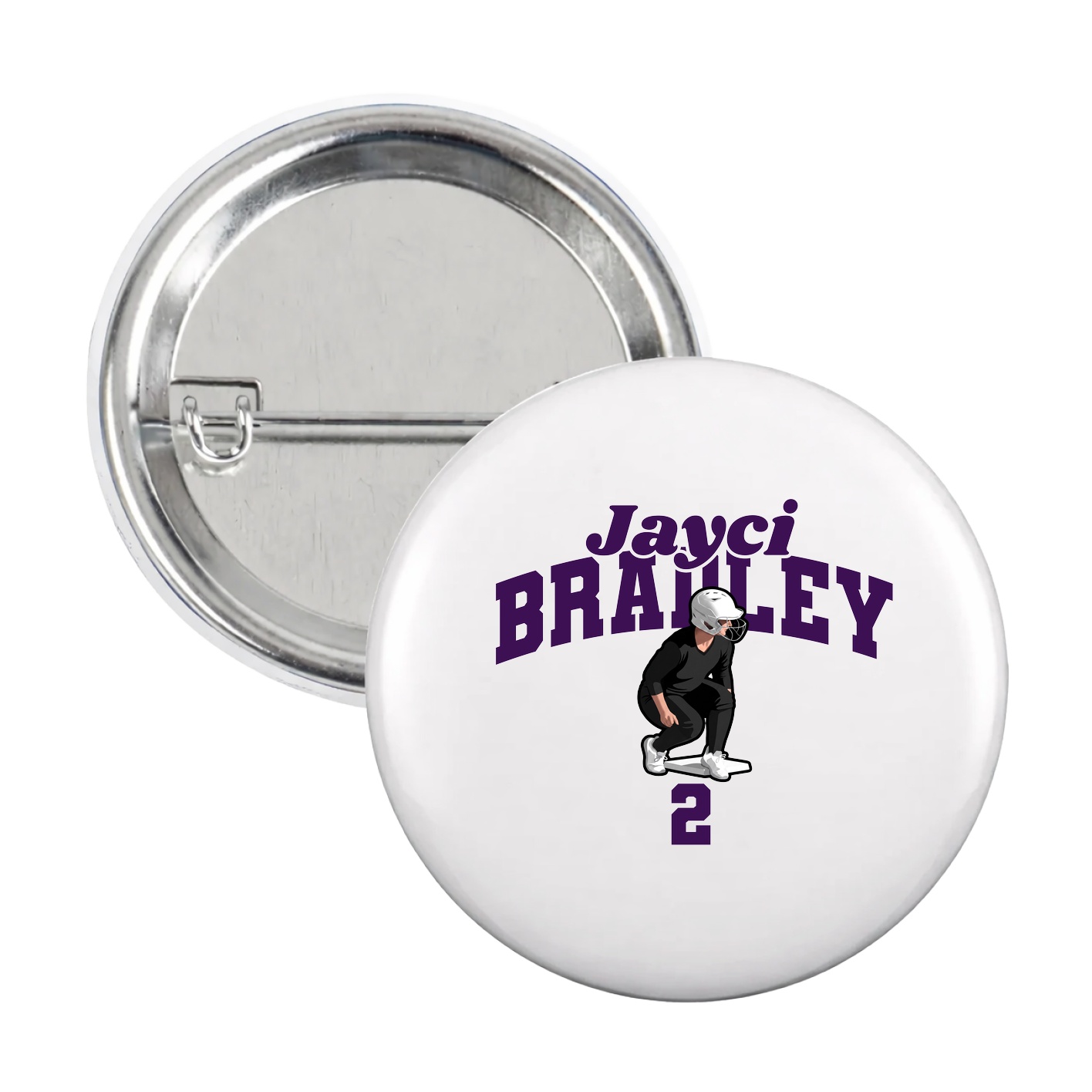 Game Day Button — Signature Arch in White