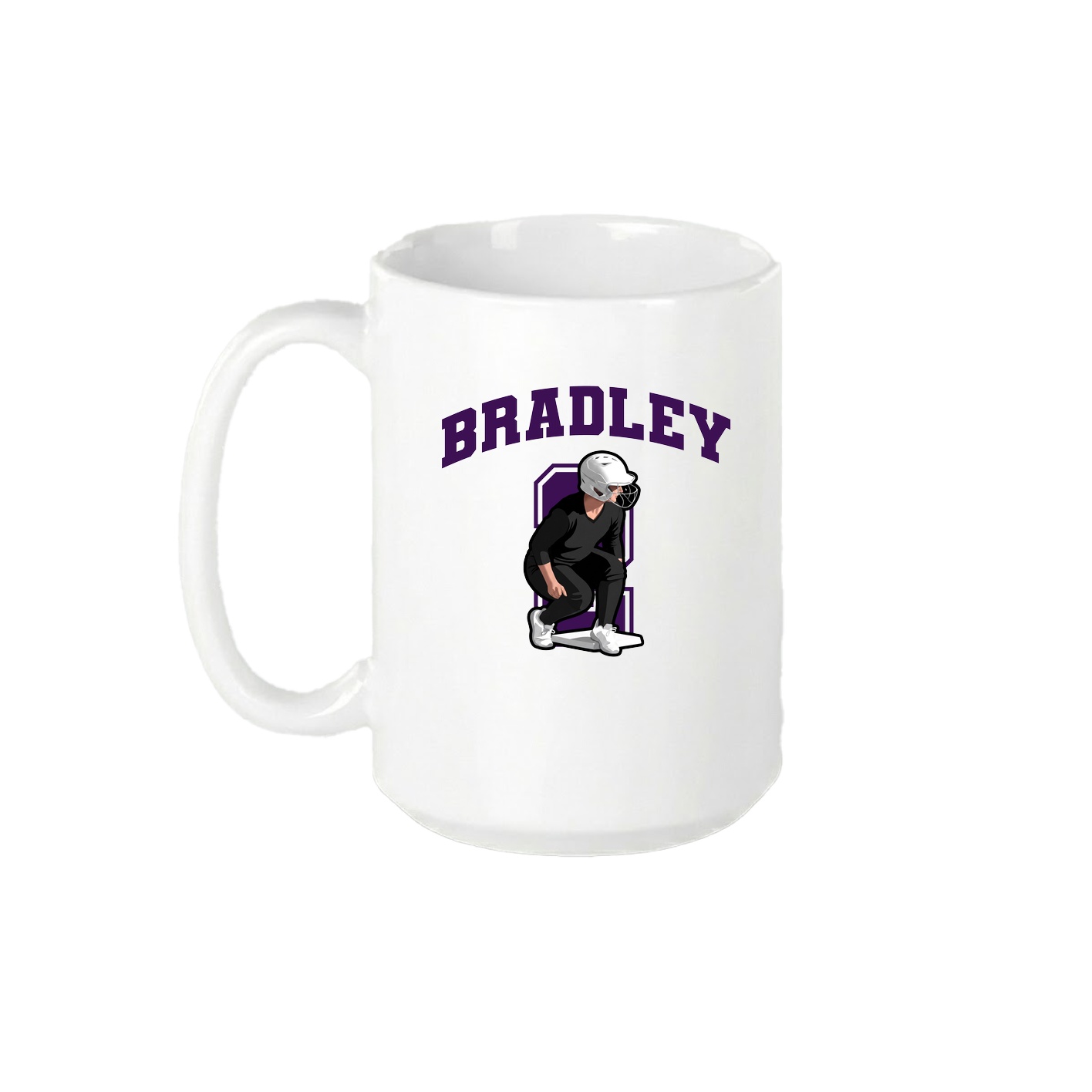 15oz Coffee Mug — Number in White