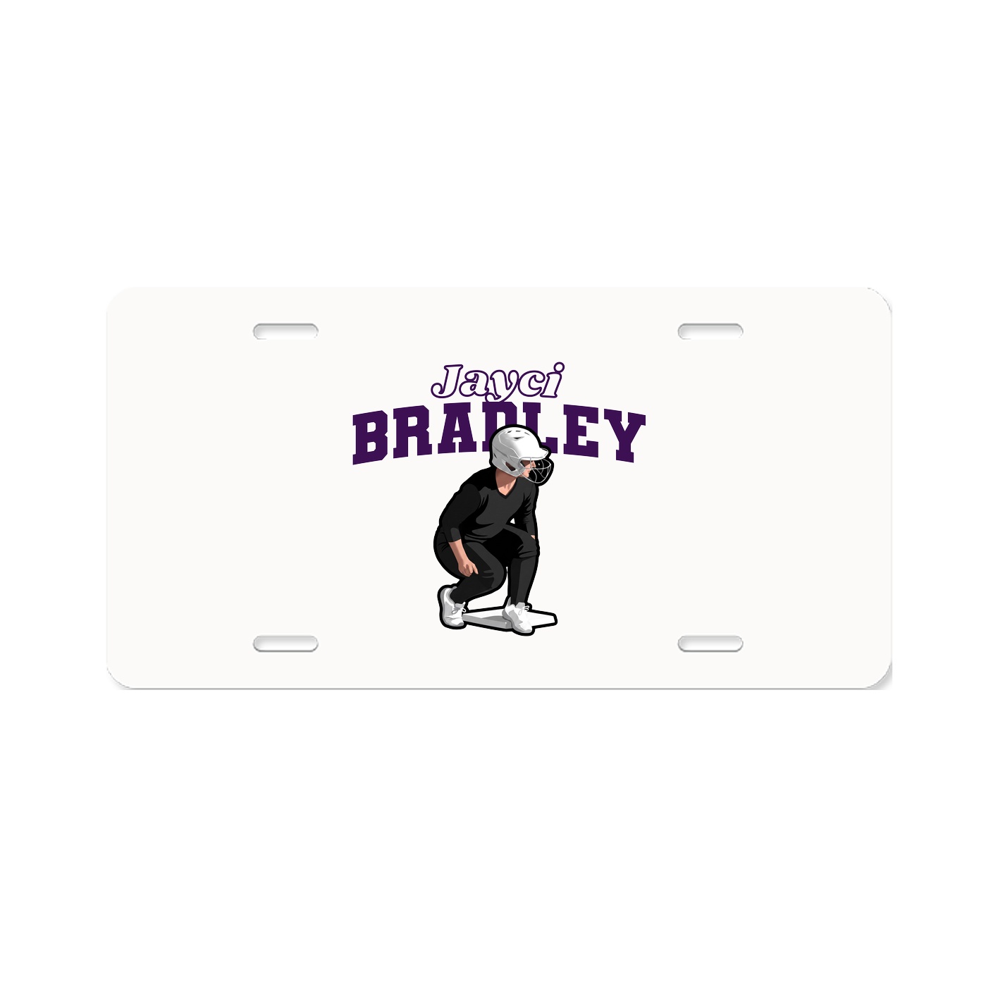 License Plate — Name Arch in Classic
