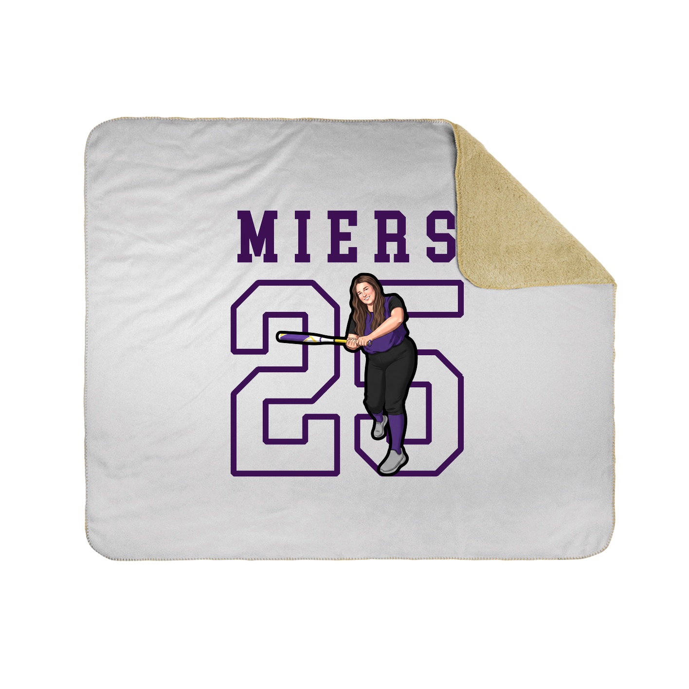 Throw Blanket — Shirsey in White