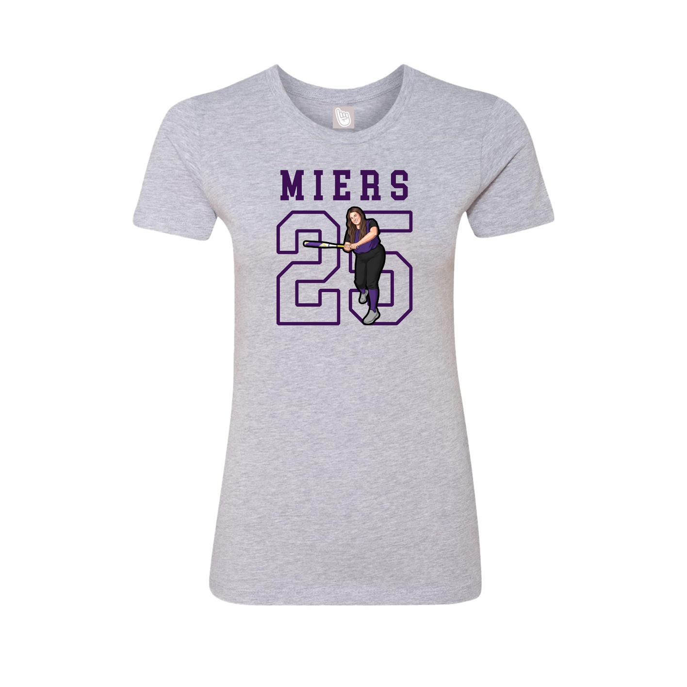 Fitted Women's Tee — Shirsey in Grey