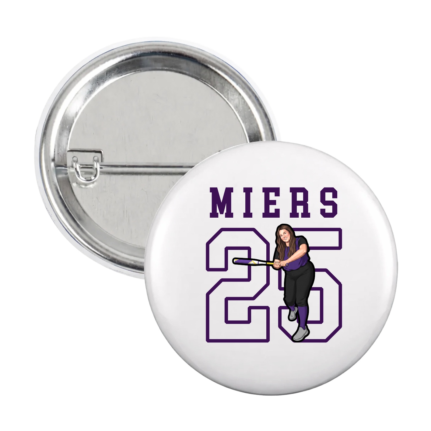 Game Day Button — Shirsey in White