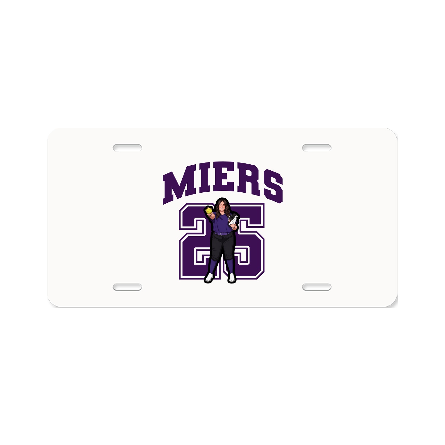 License Plate — Number in Classic