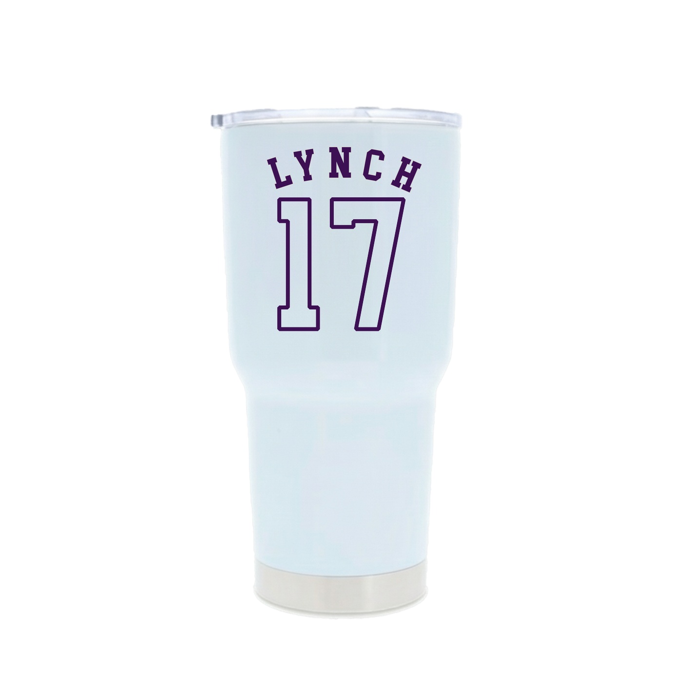 30oz Stainless Steel Tumbler — Shirsey Arch in White