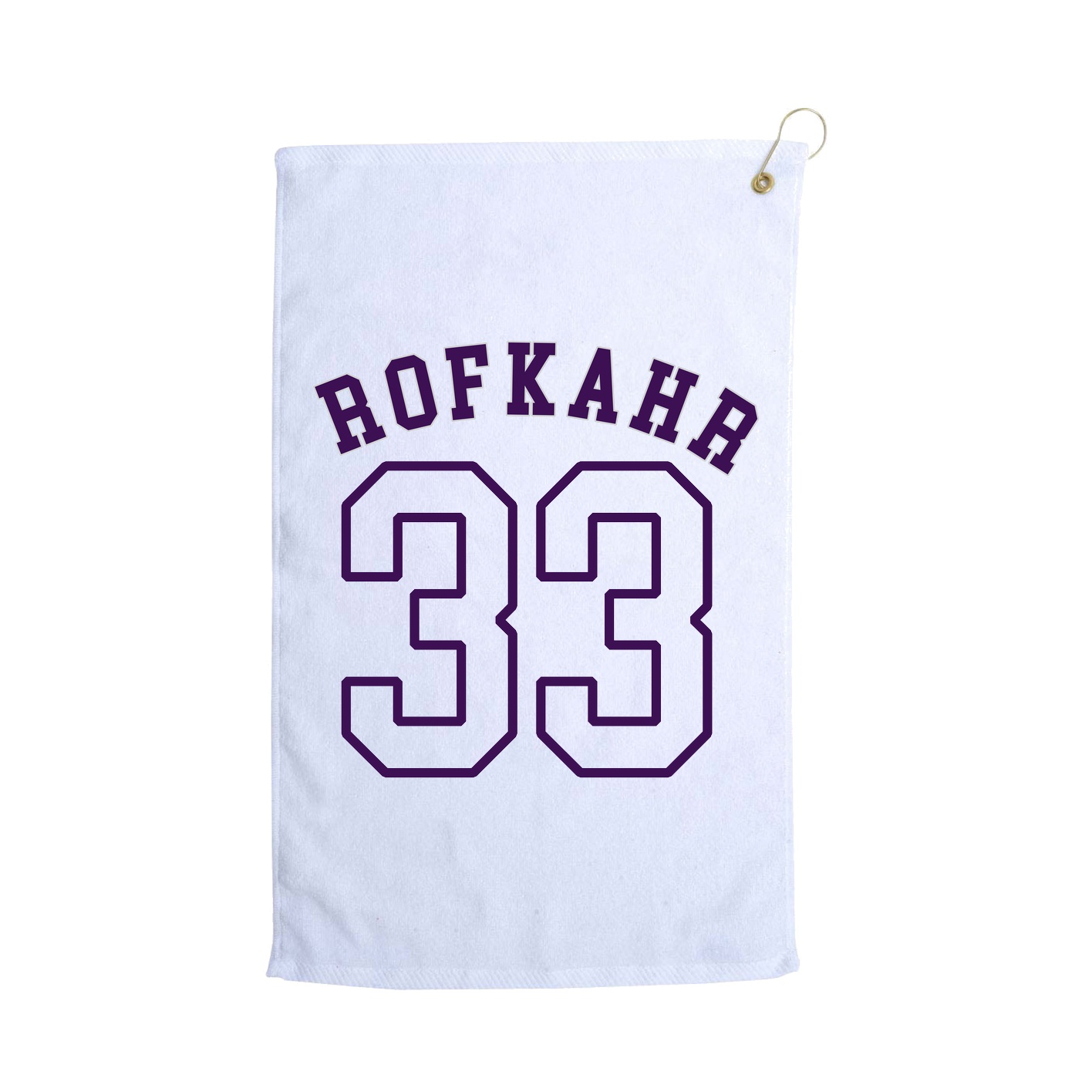 Golf Towel — Shirsey Arch in White