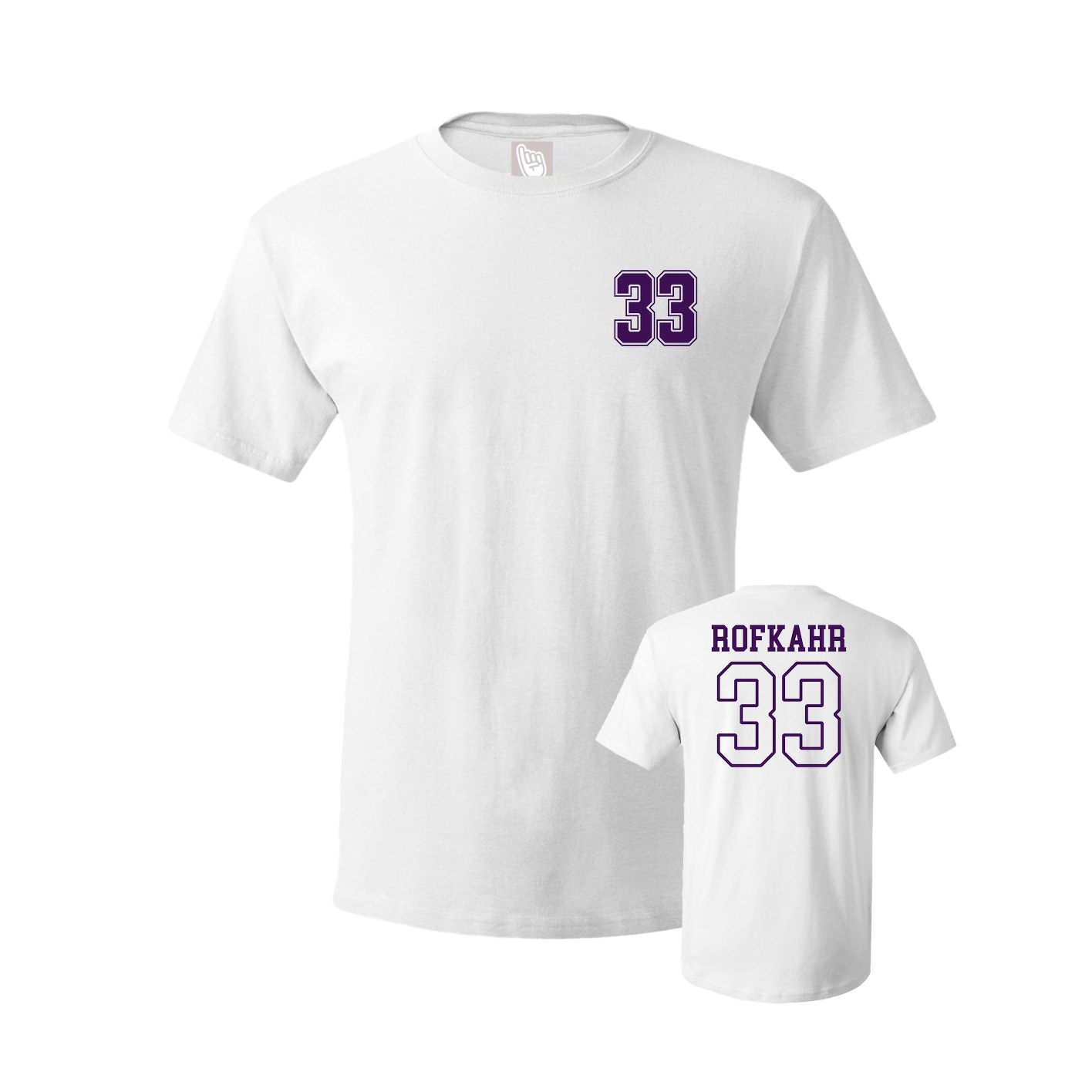 Youth Tee — Chest Back in White