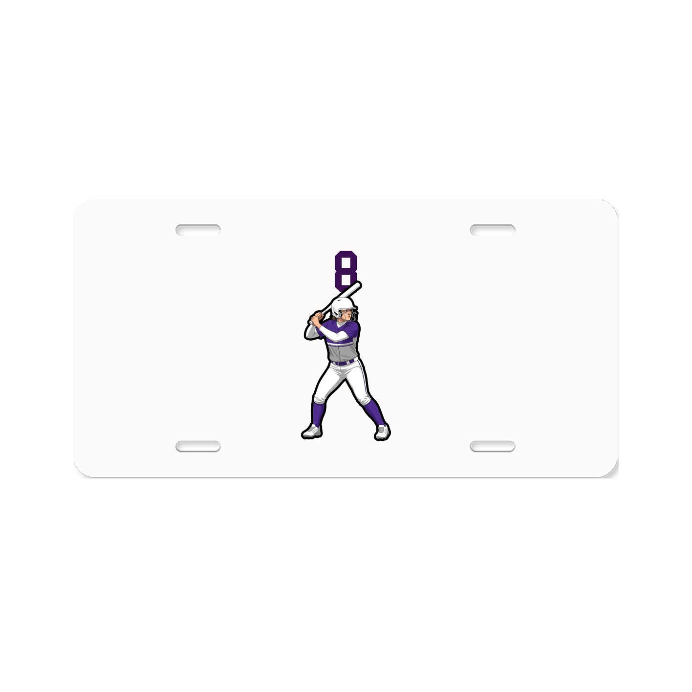 License Plate — Number Top in Classic
