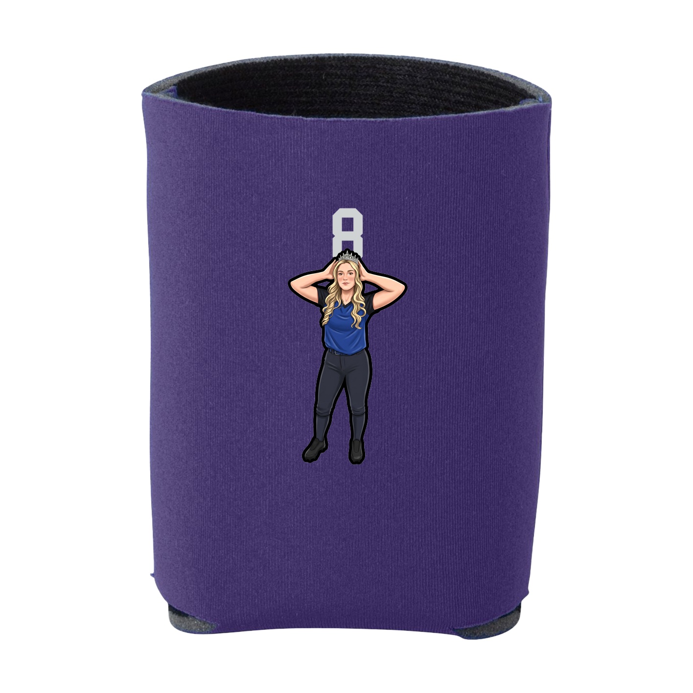 Can Holder — Number Top in Purple