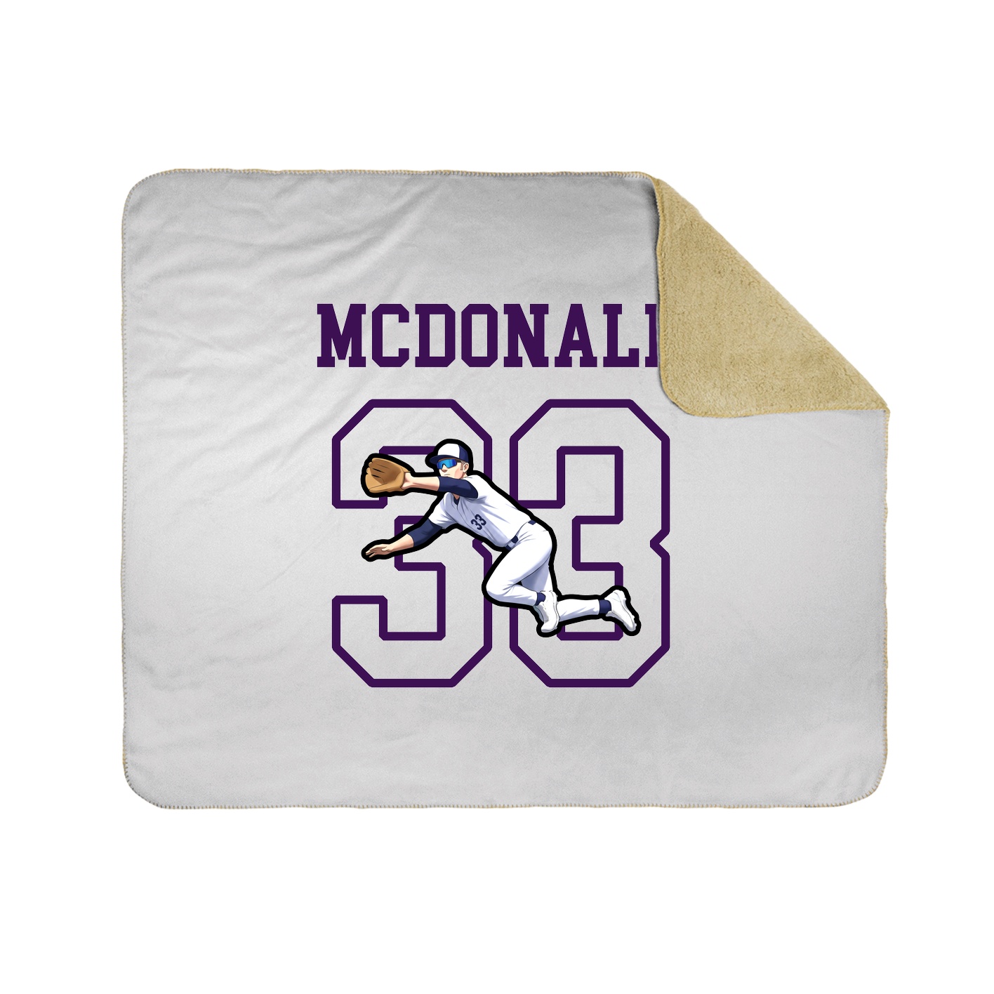 Throw Blanket — Shirsey in White