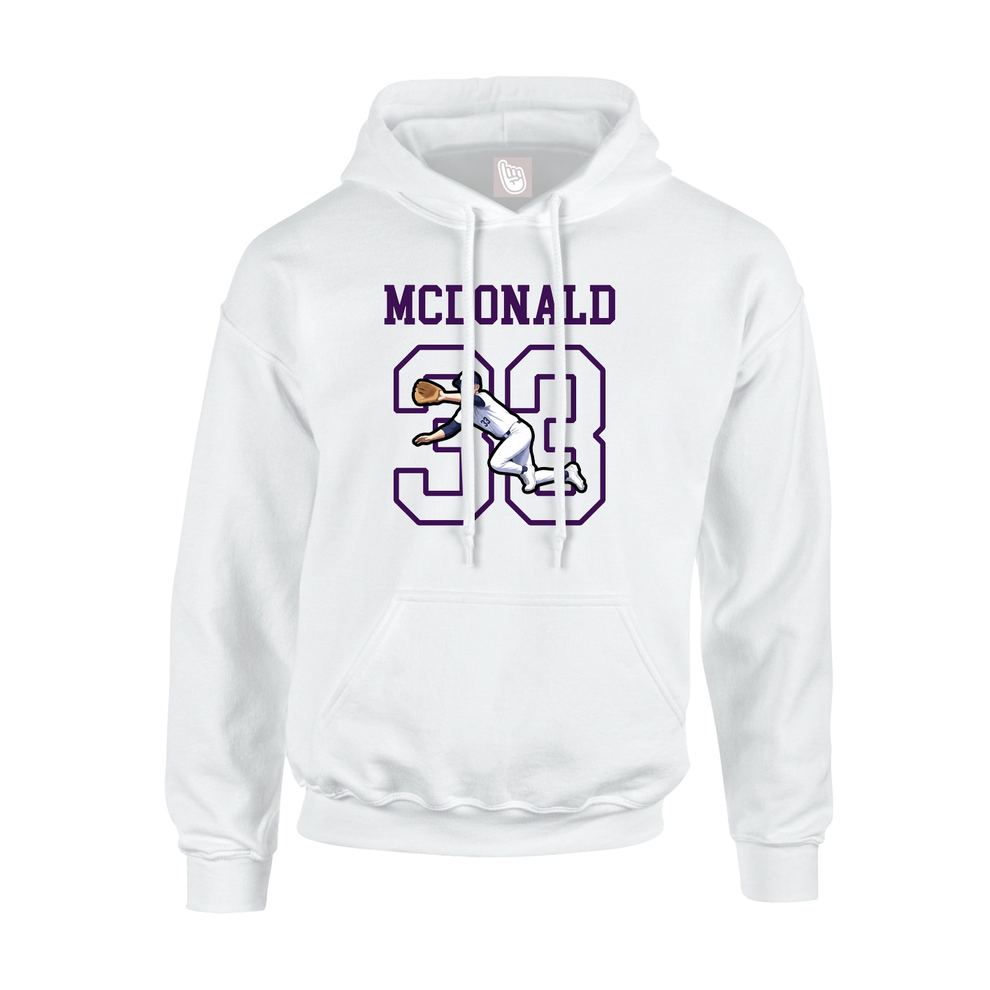 Hoodie — Shirsey in White