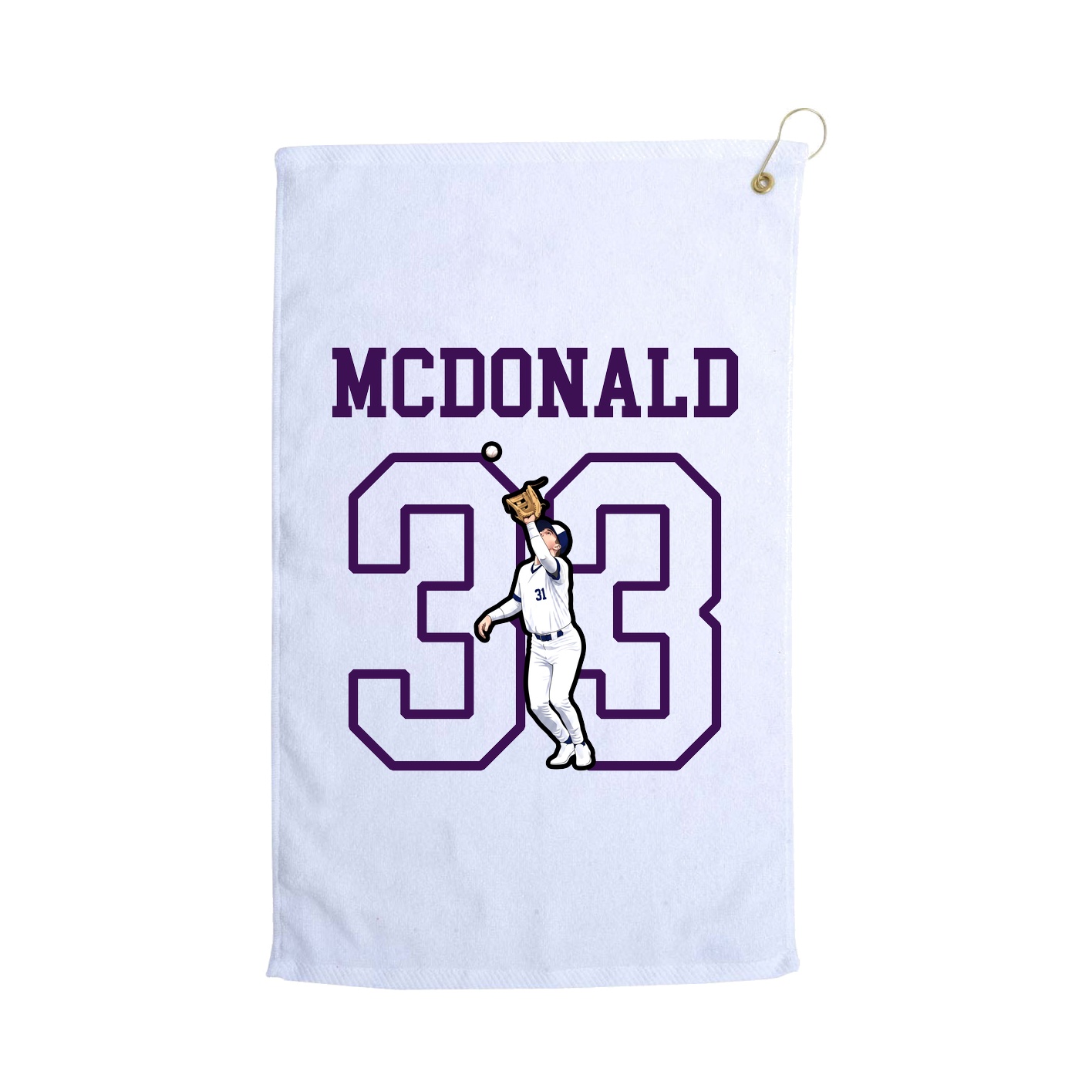 Golf Towel — Shirsey in White