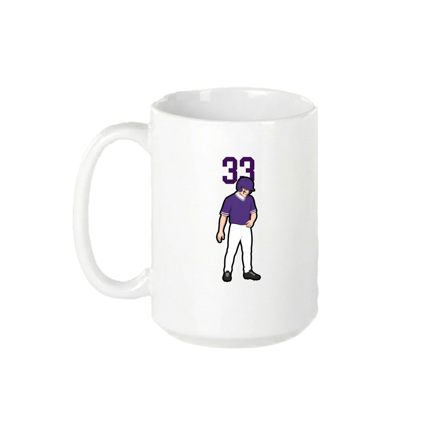 15oz Coffee Mug — Number Top in White
