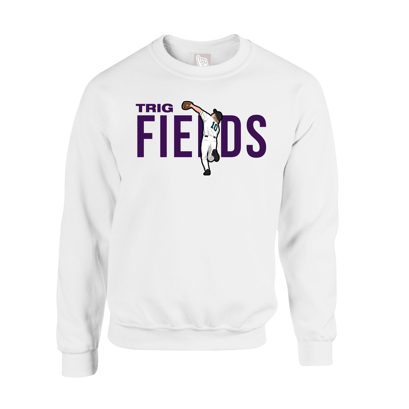Fleece Crew — Player Name in White