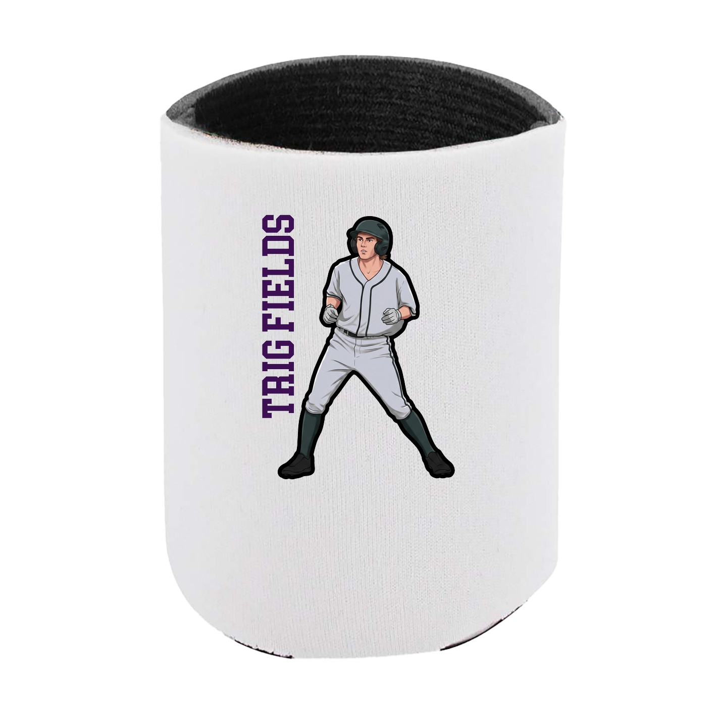 Can Holder — Name Vertical in White