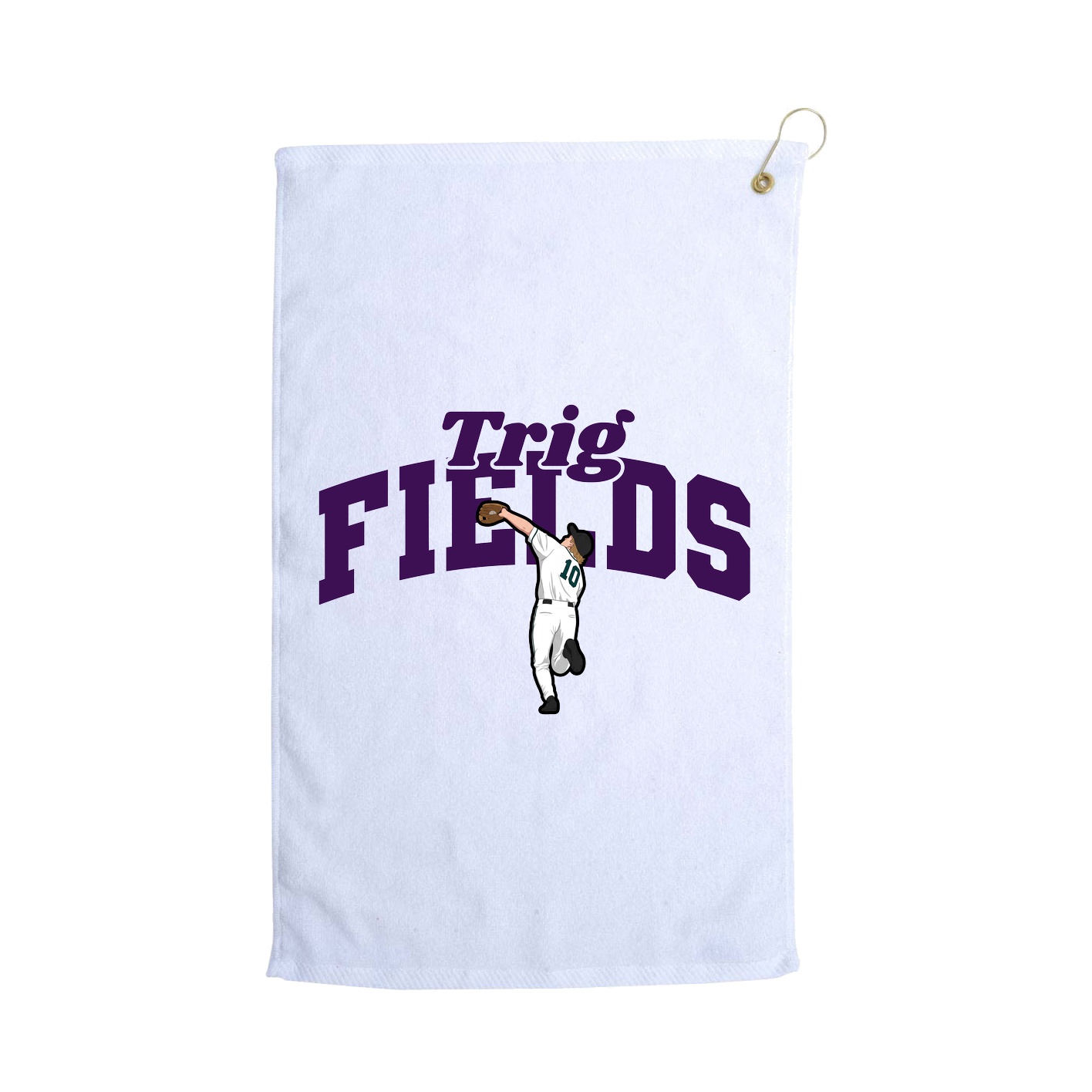 Golf Towel — Signature Arch in White