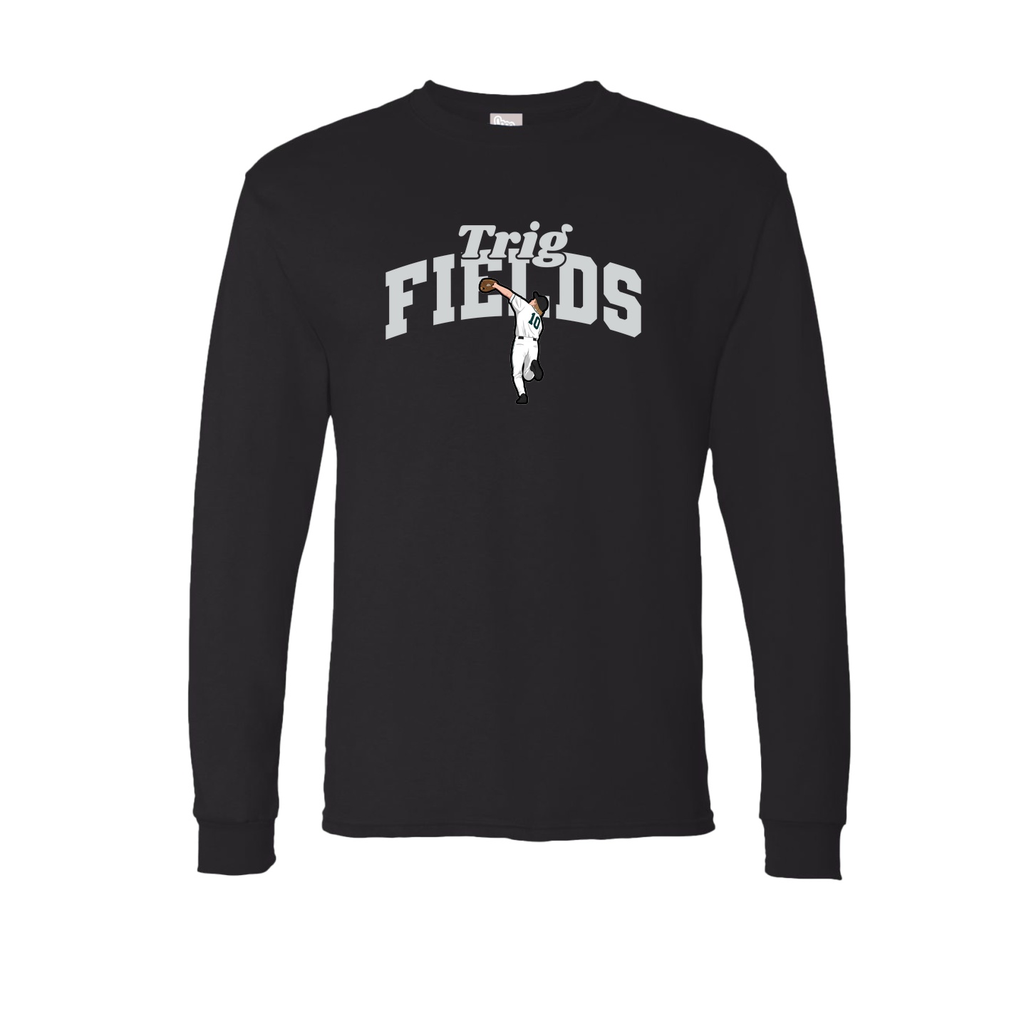 Long Sleeve Tee — Signature Arch in Black