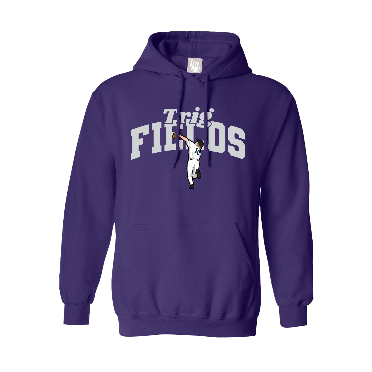 Hoodie — Signature Arch in Purple