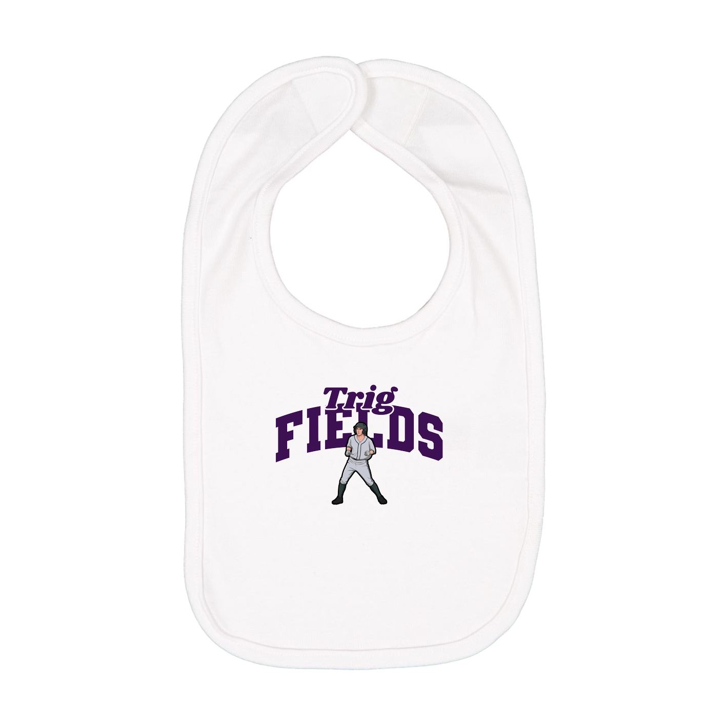 Infant Bib — Signature Arch in White