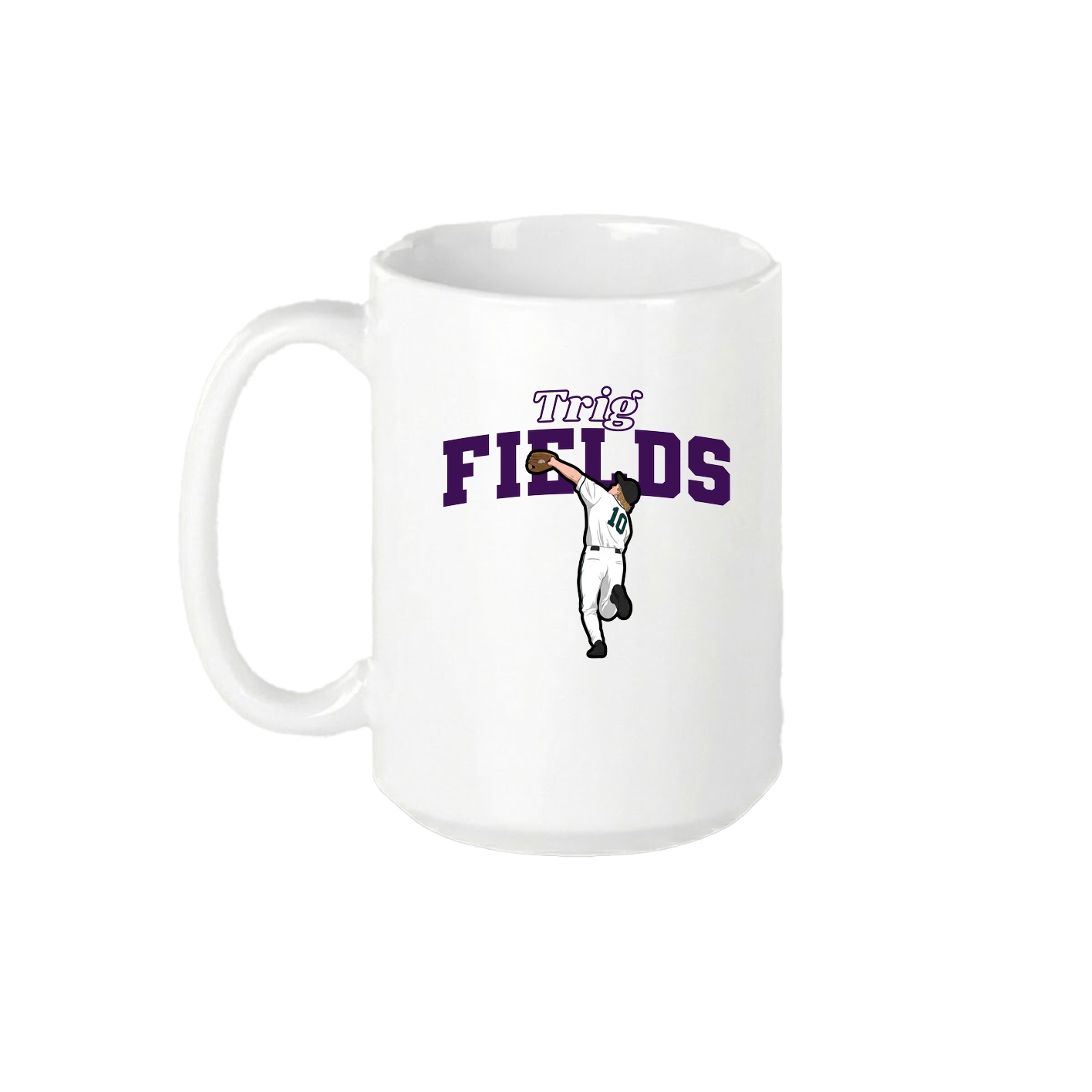 15oz Coffee Mug — Name Arch in White