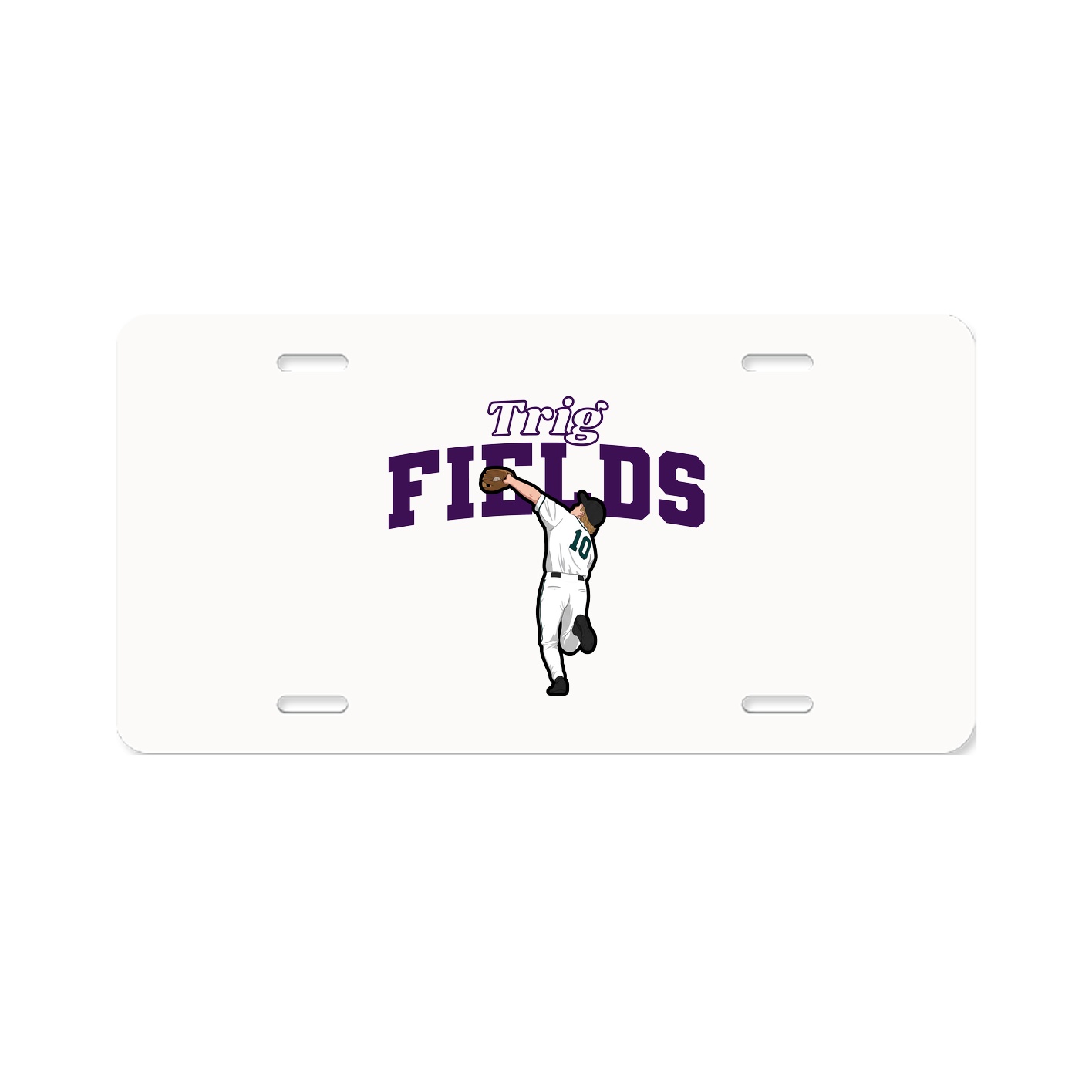 License Plate — Name Arch in Classic