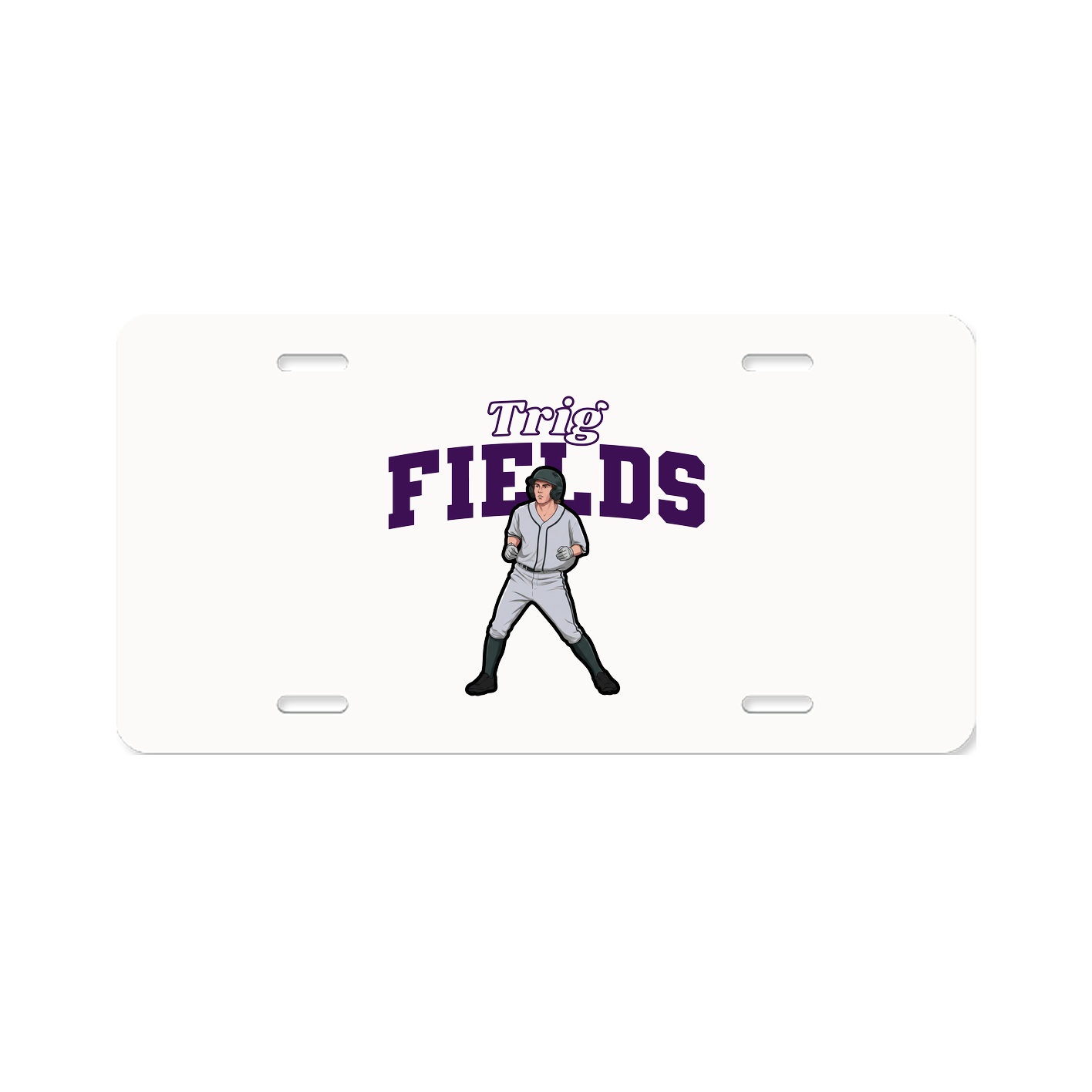 License Plate — Name Arch in Classic