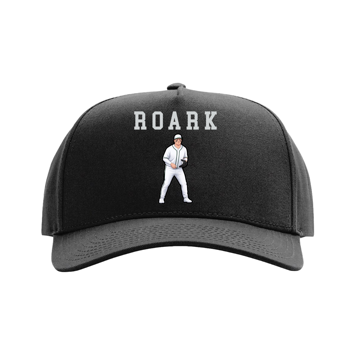 Full Fabric Five-Panel Champ Cap — Shirsey in Black