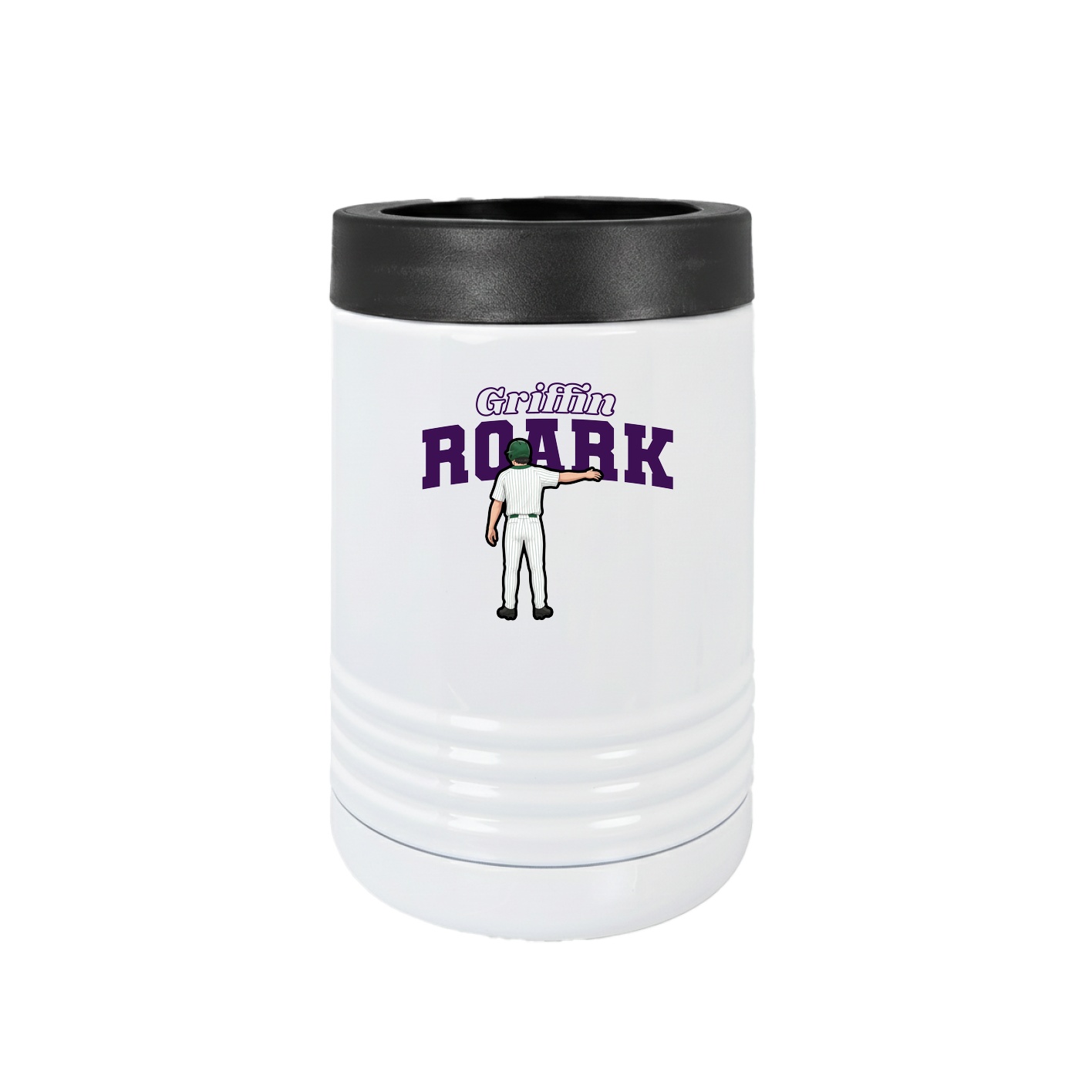 Beverage Holder — Name Arch in White