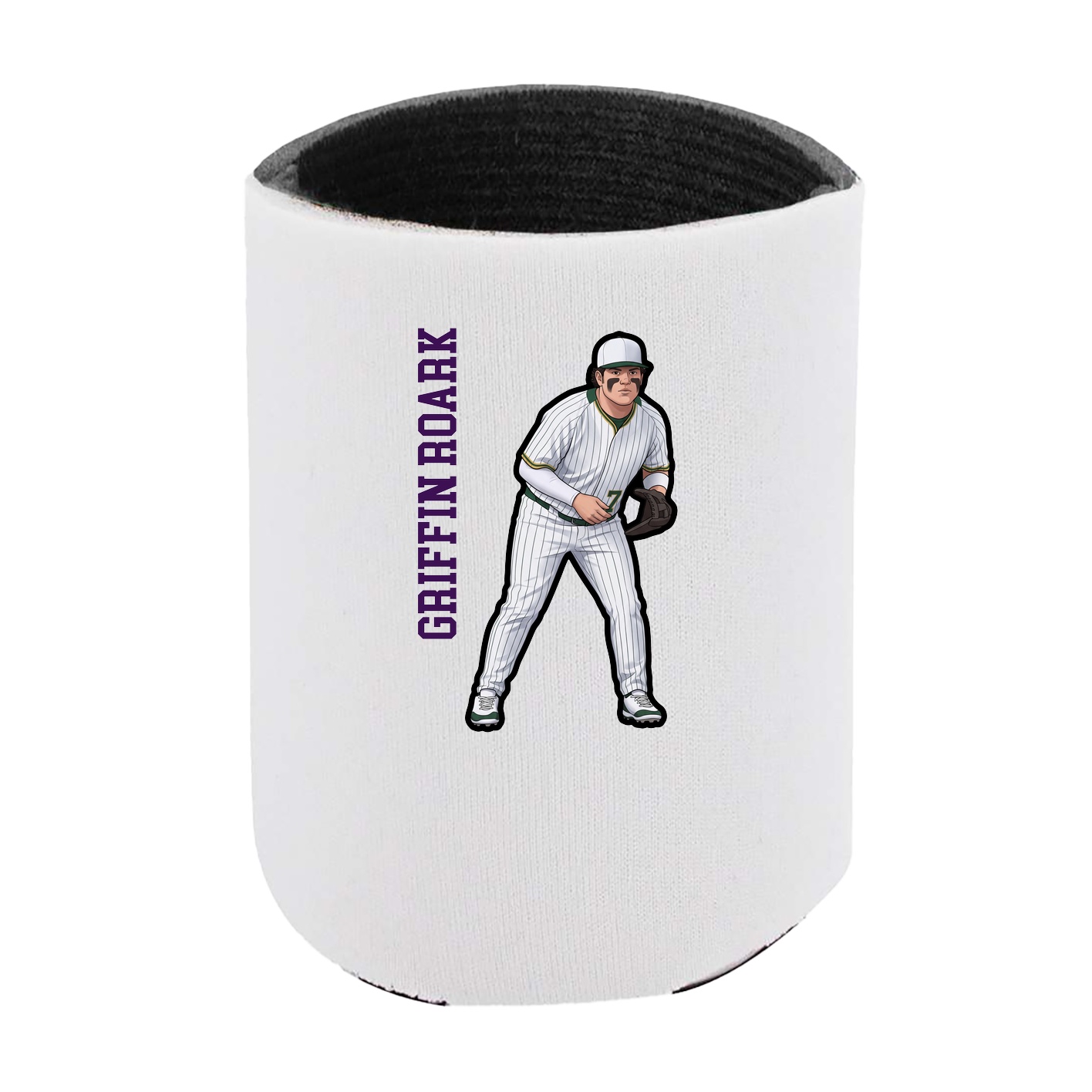 Can Holder — Name Vertical in White