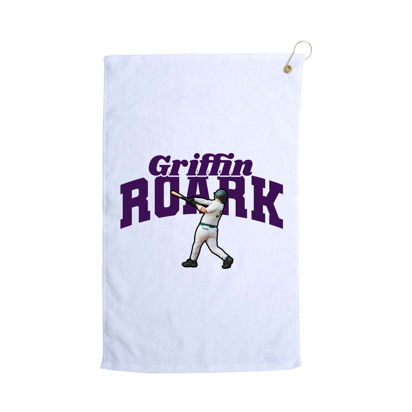 Golf Towel — Signature Arch in White