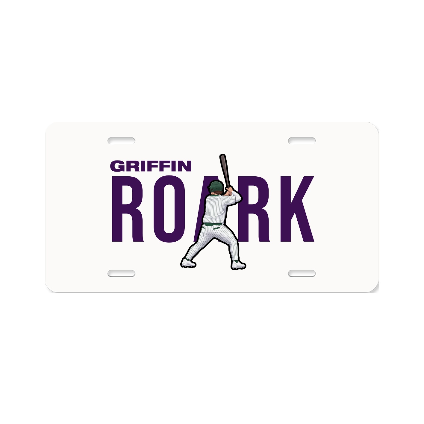 License Plate — Player Name in Classic
