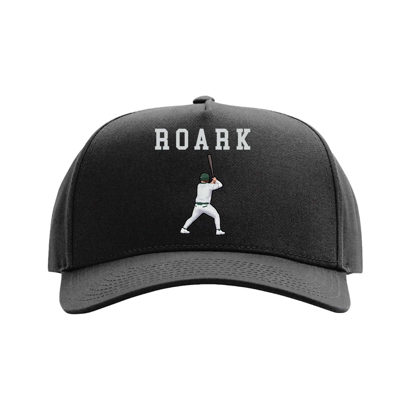 Full Fabric Five-Panel Champ Cap — Shirsey in Black