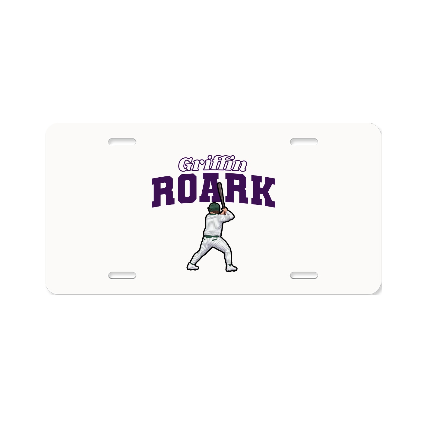 License Plate — Name Arch in Classic