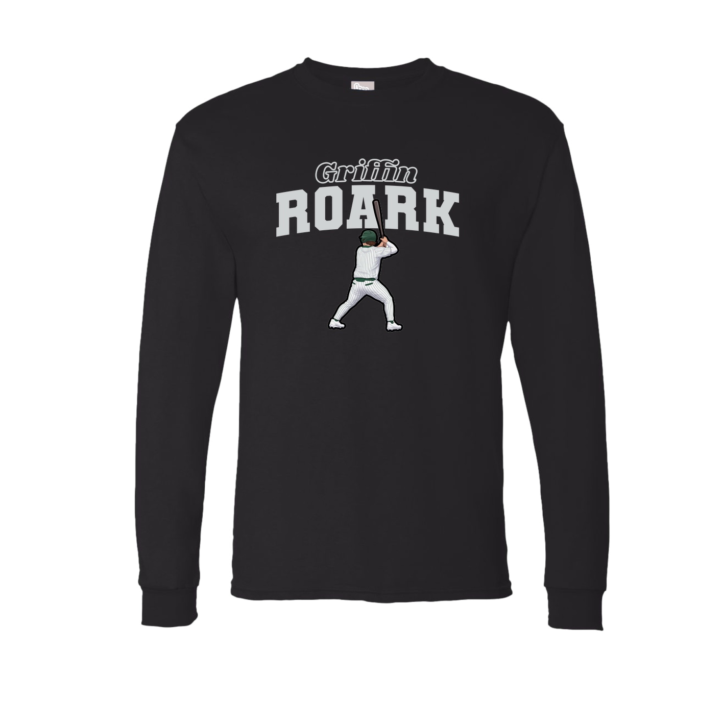 Long Sleeve Tee — Name Arch in Black