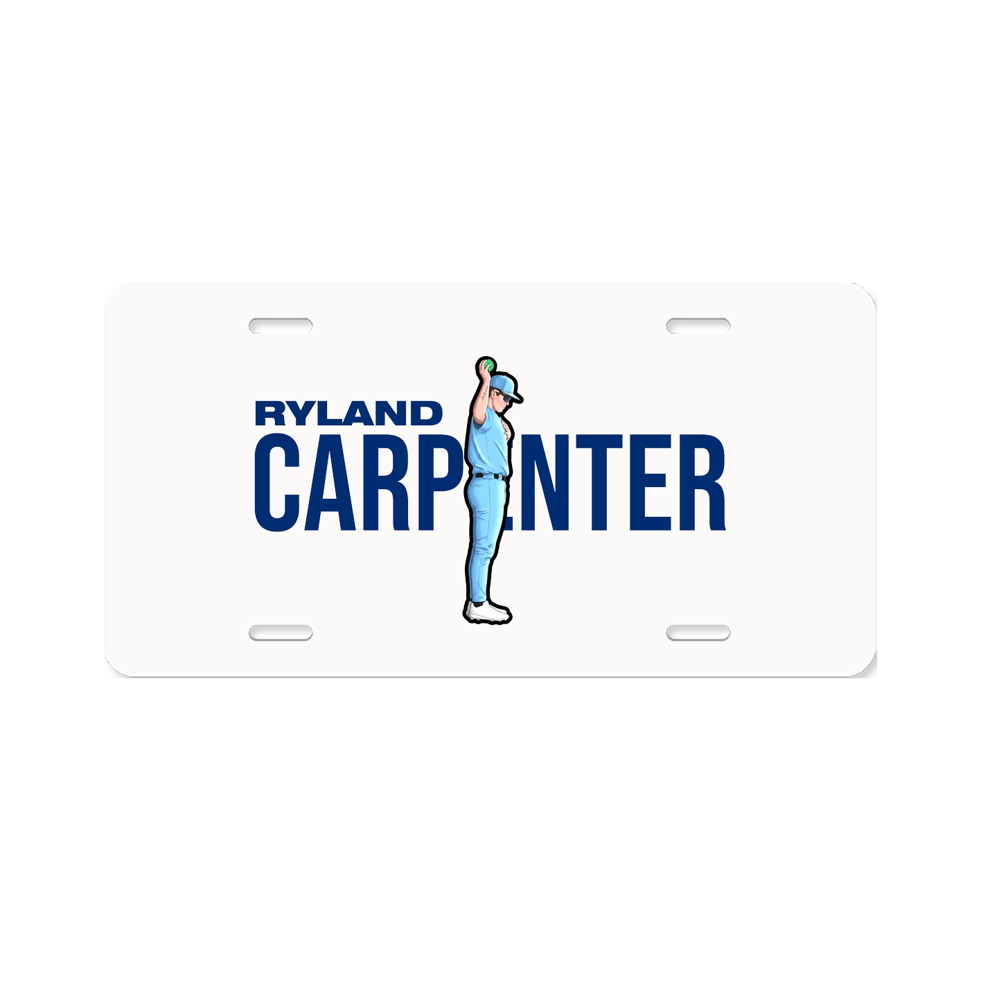 License Plate — Player Name in Classic