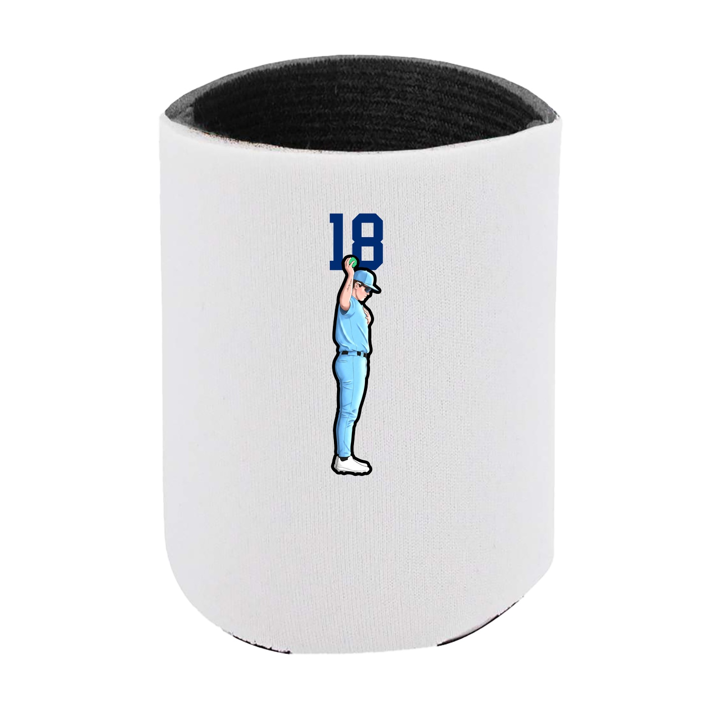 Can Holder — Number Top in White