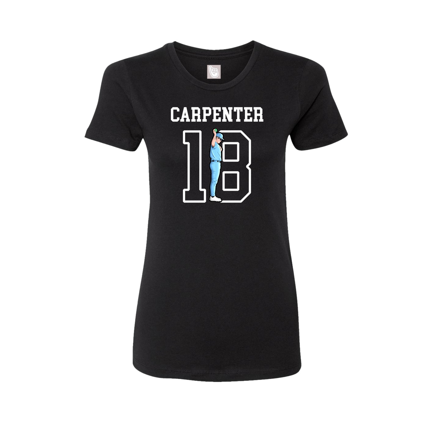 Fitted Women's Tee — Shirsey in Black