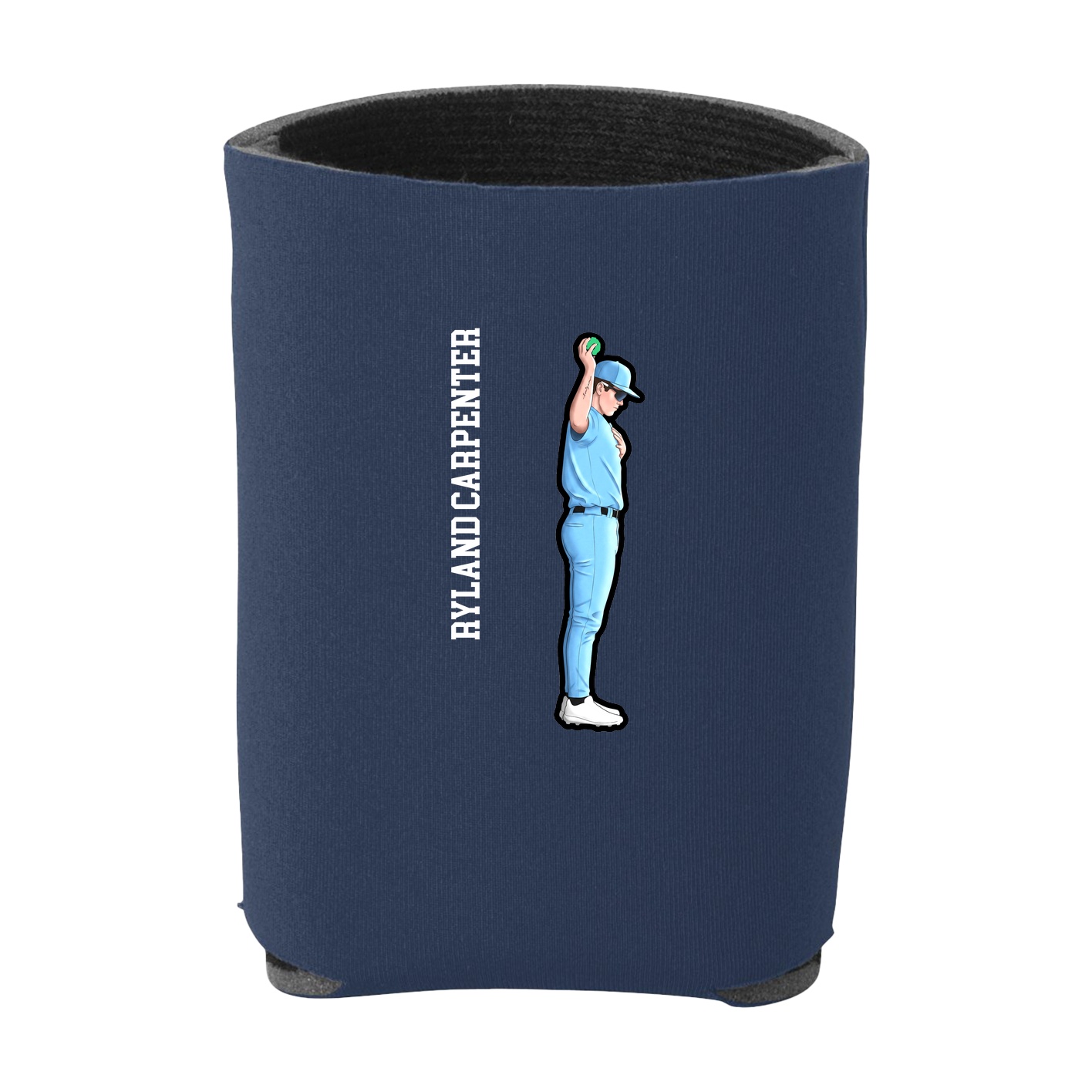 Can Holder — Name Vertical in Navy
