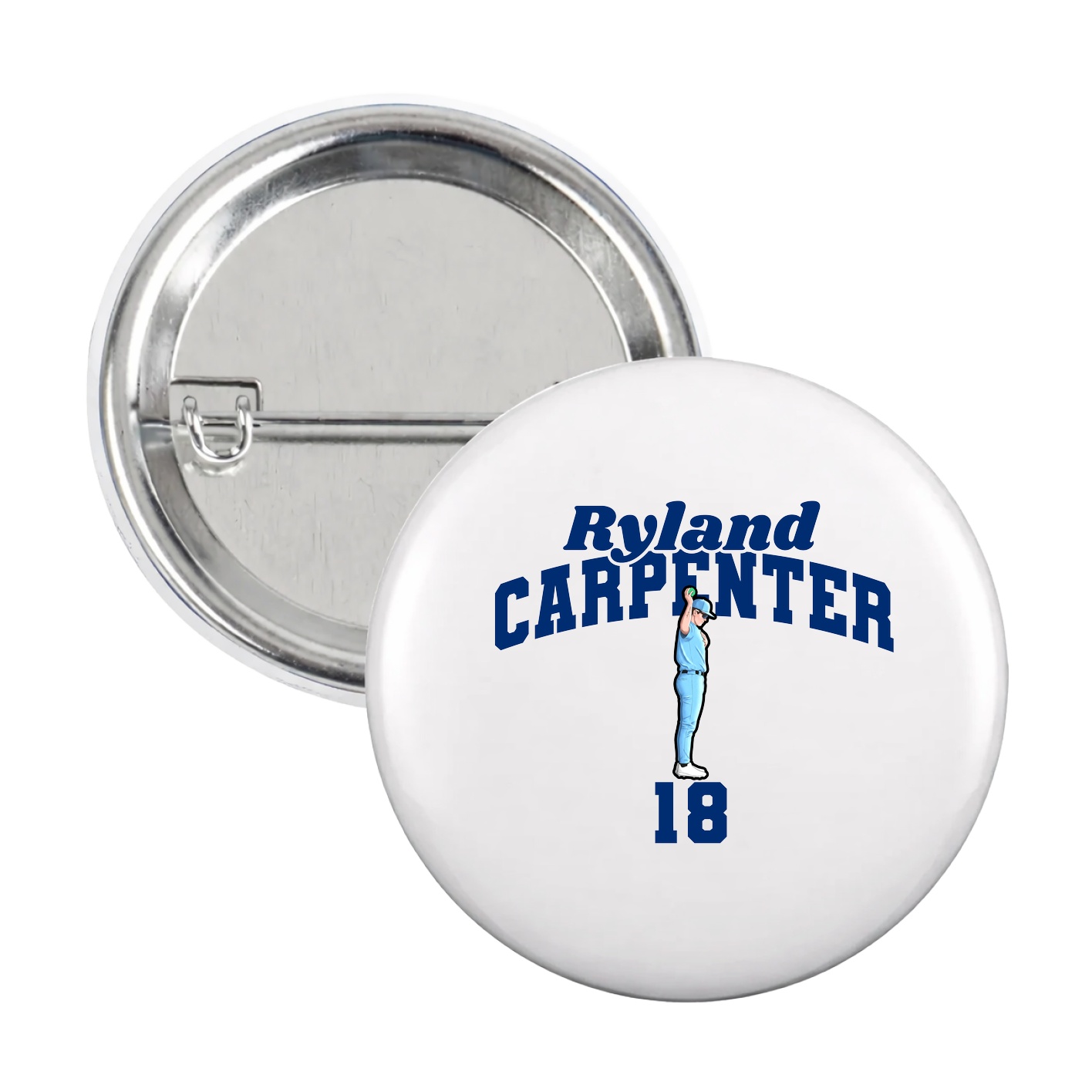 Game Day Button — Signature Arch in White