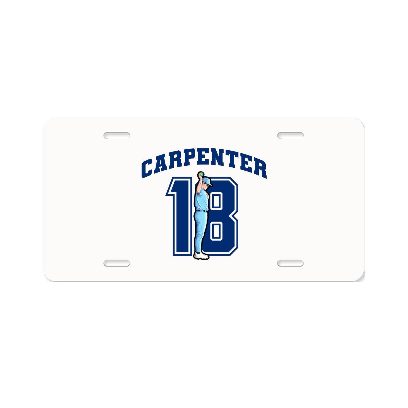 License Plate — Number in Classic