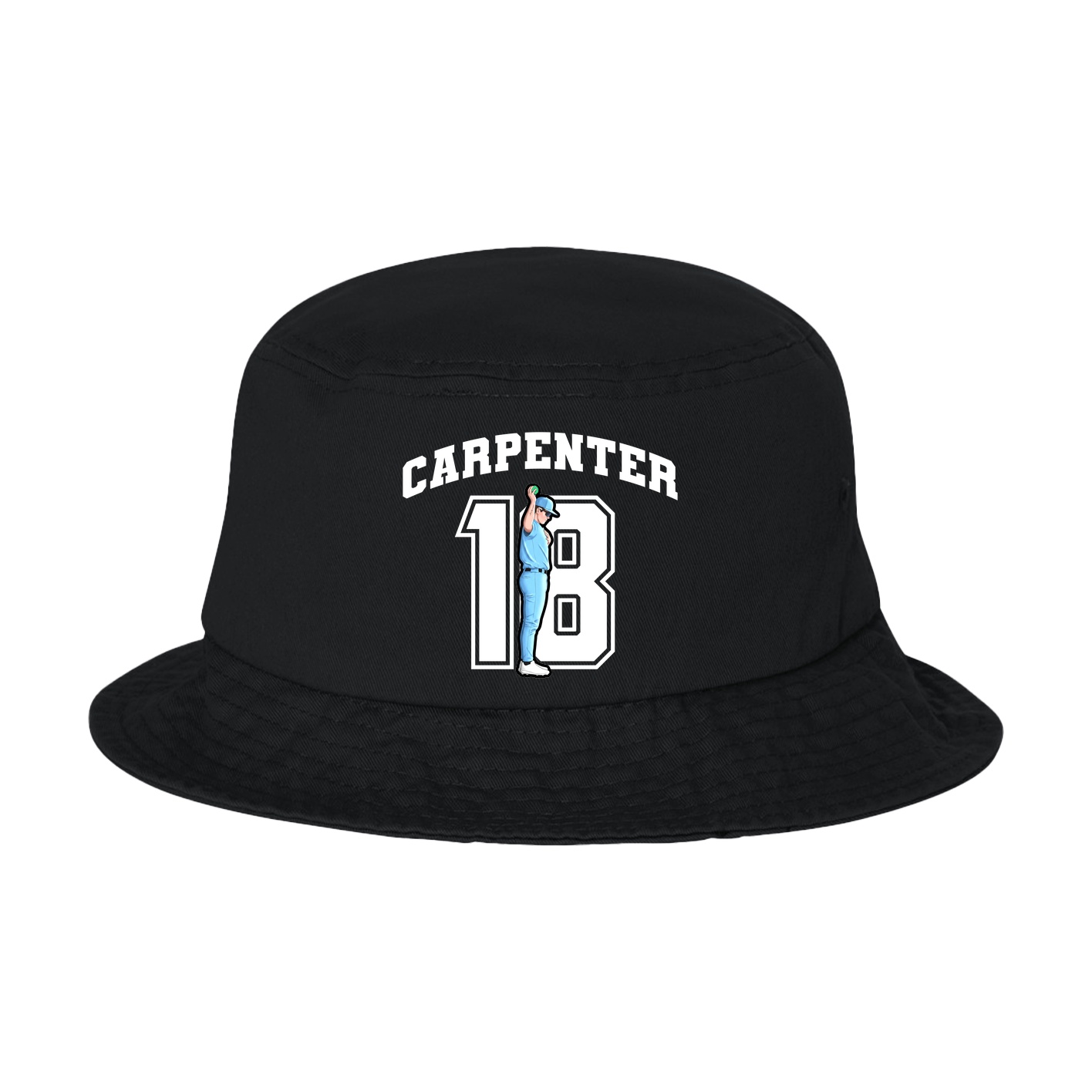 Bucket Cap — Number in Black