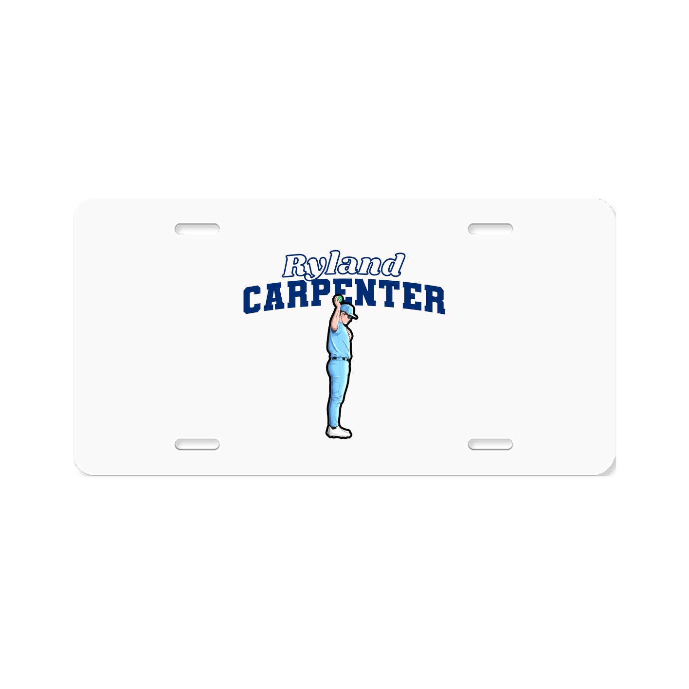 License Plate — Name Arch in Classic