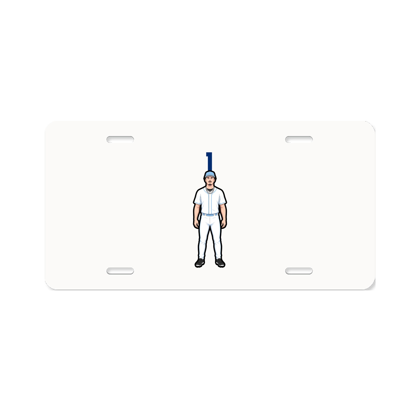 License Plate — Number Top in Classic