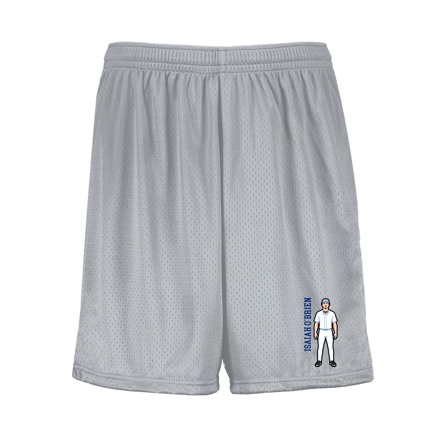 Shorts — Name Vertical in Silver