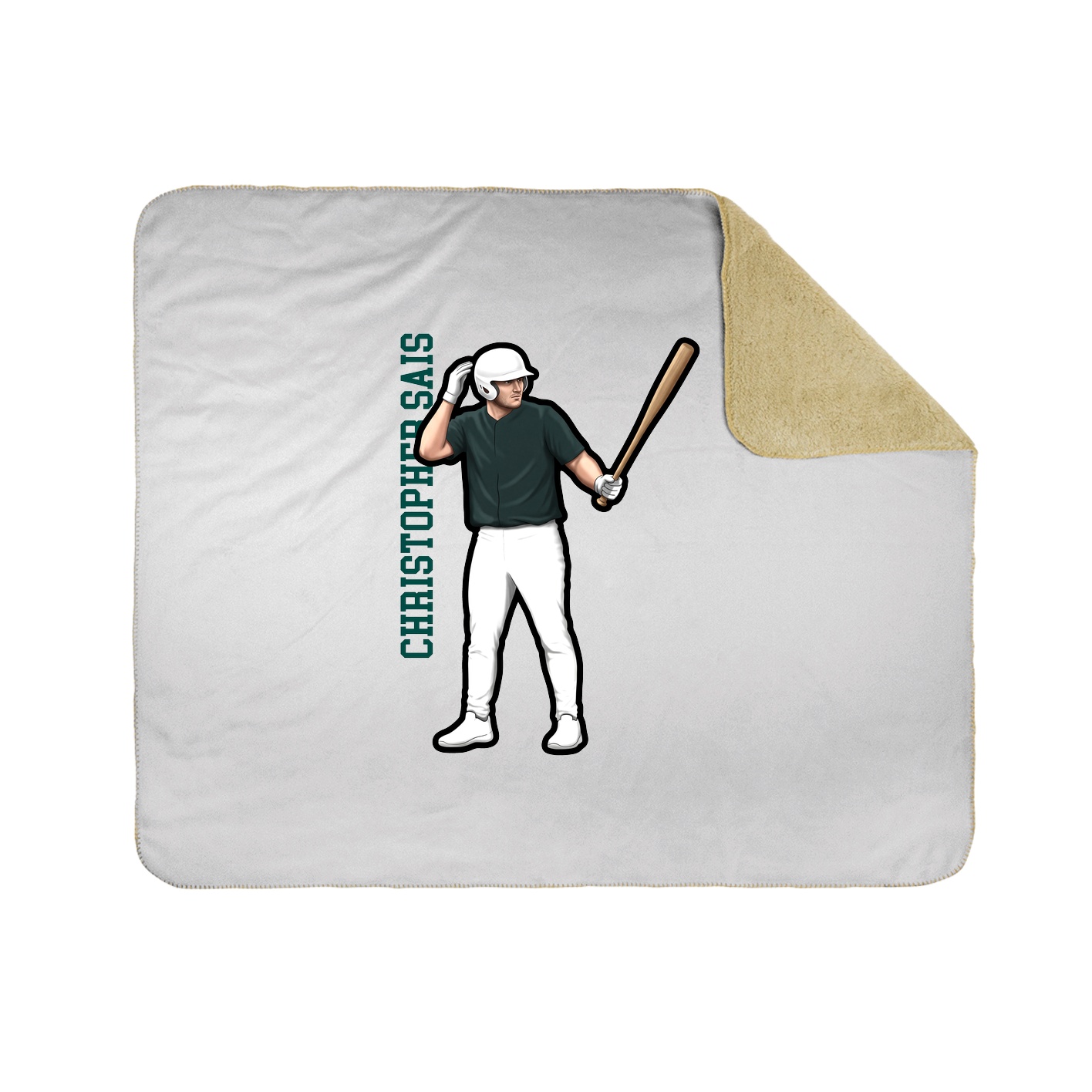 50x60 Sherpa Lined Throw Blanket