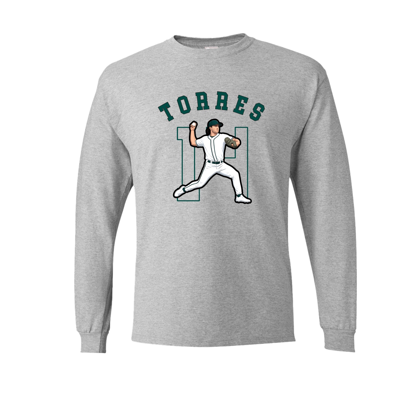 Long Sleeve Tee — Shirsey Arch in Grey