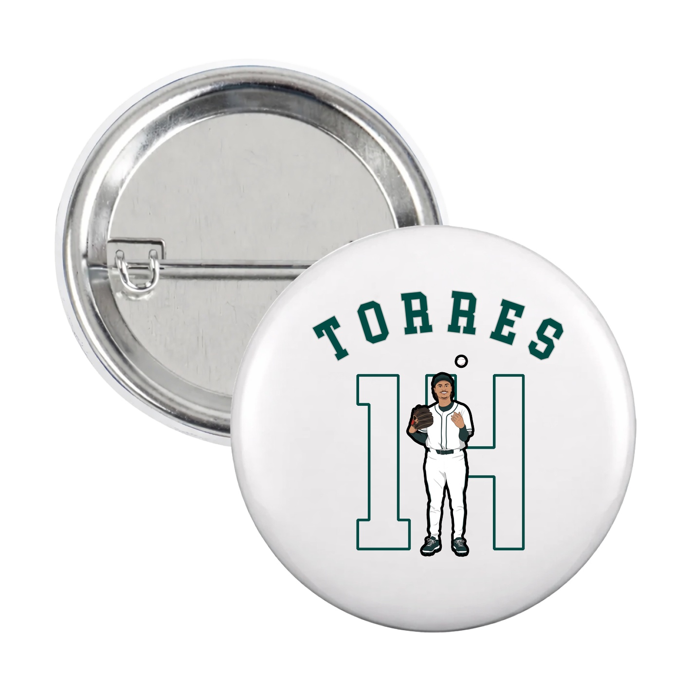 Game Day Button — Shirsey Arch in White