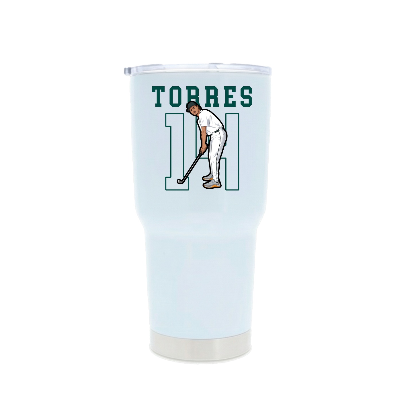 30oz Stainless Steel Tumbler — Shirsey in White