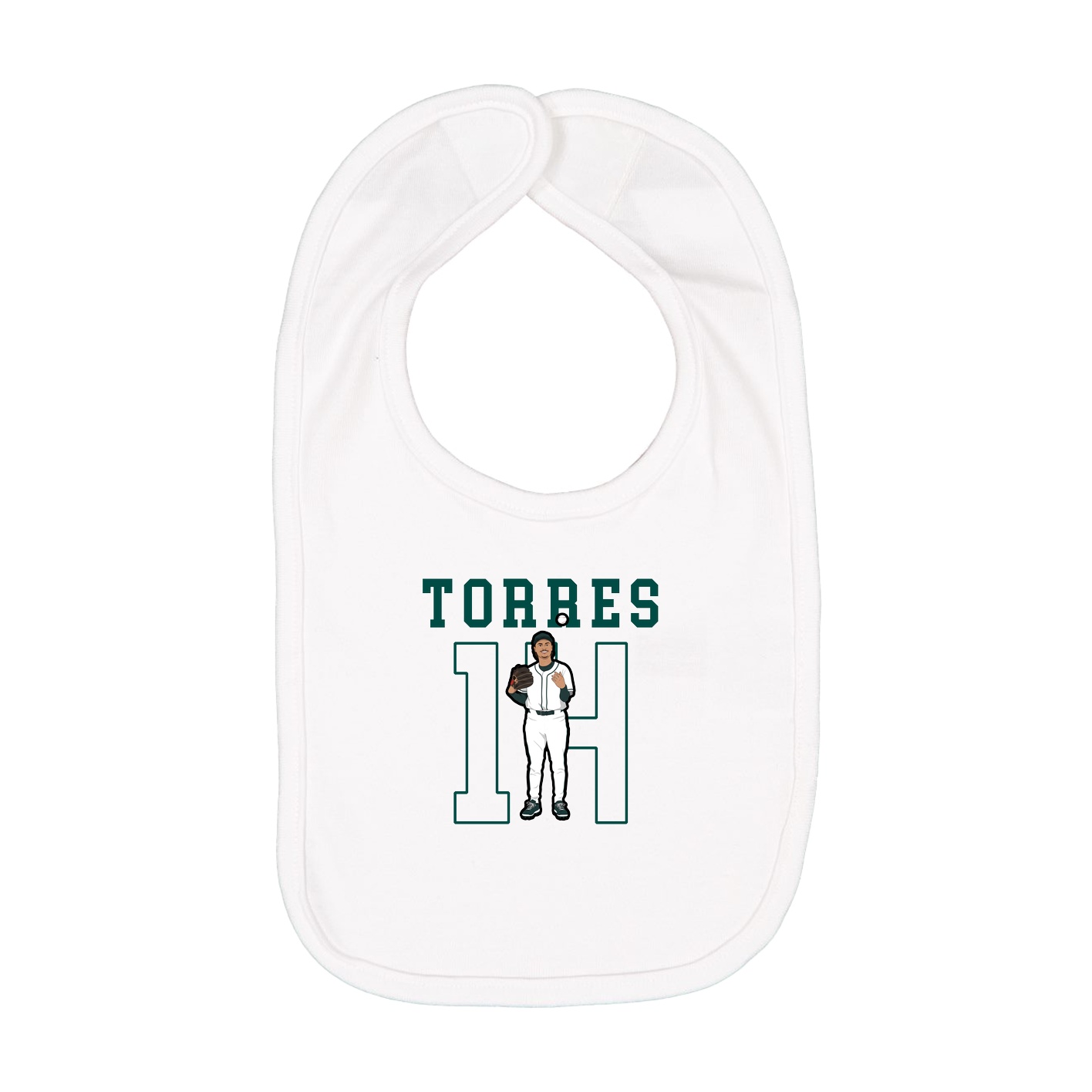 Infant Bib — Shirsey in White